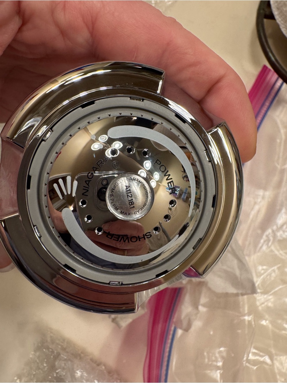 Water Saving Shower Head - Polished Chrome